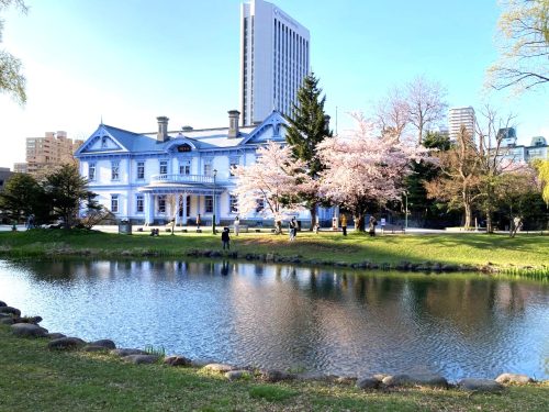 中島公園内、豊平館(周辺)