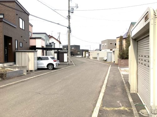 前面道路（上江別168号道路）